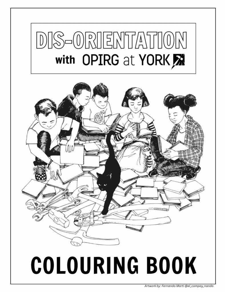 OPIRG Disorientation Coloring Book